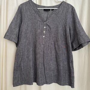 Linen/cotton gray shirt